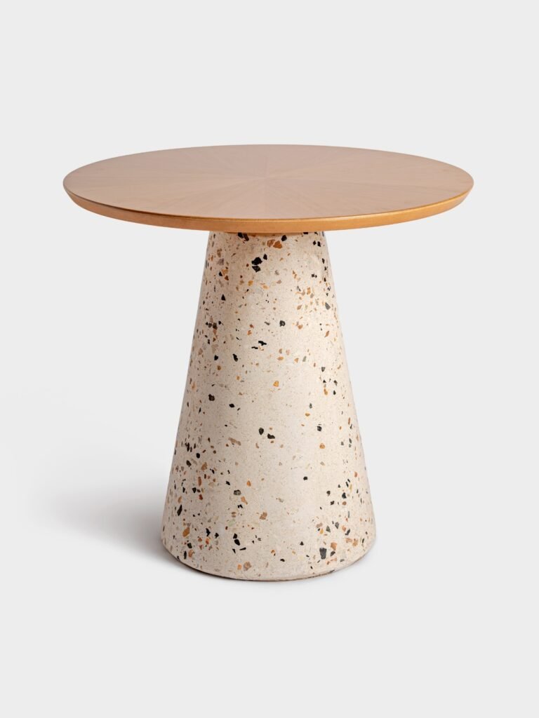 Mesa Ratona Escultórica con base Terrazo