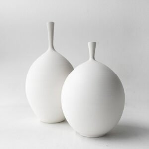 Jarrones de Diseño x2 Blancos