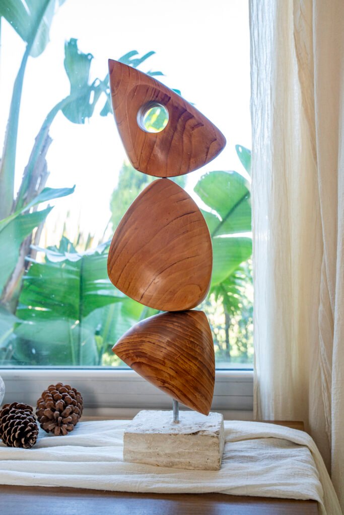 Obra Escultórica Ensamblada 3 Piezas de Madera