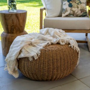Pouf hecho a Mano en Kraft