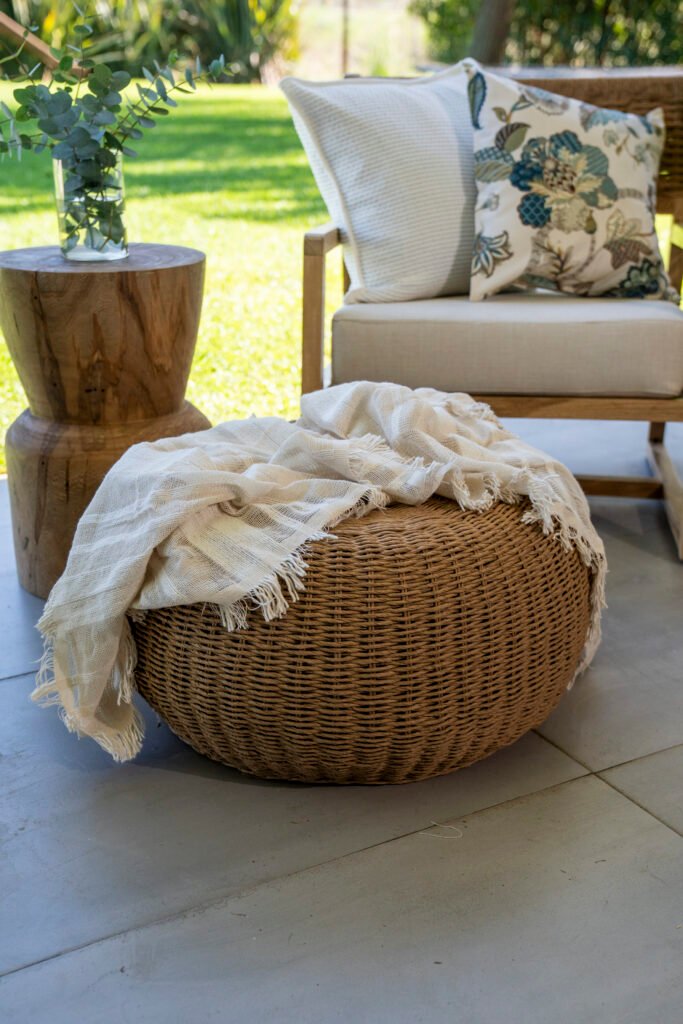 Pouf hecho a Mano en Kraft