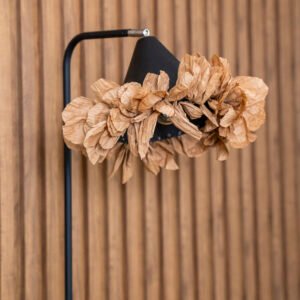 Lámpara de Pie con Pantalla en Papel Kraft