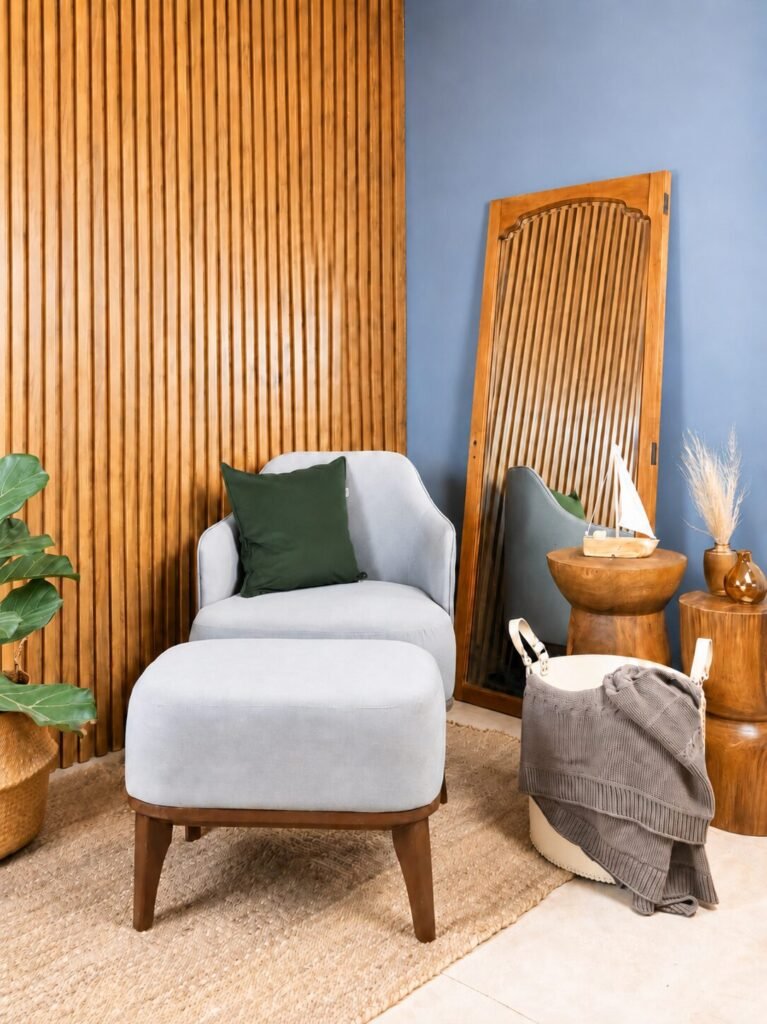 Sillón Poltrona con Apoya Pies